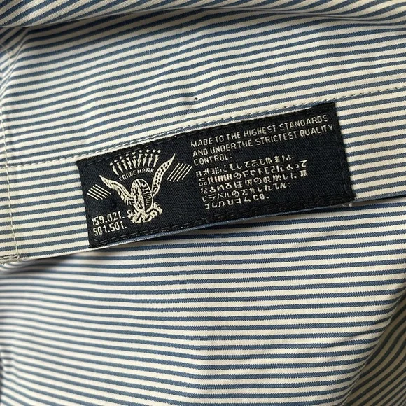 Blue, Oxford, striped shirt - Picture 8 of 8